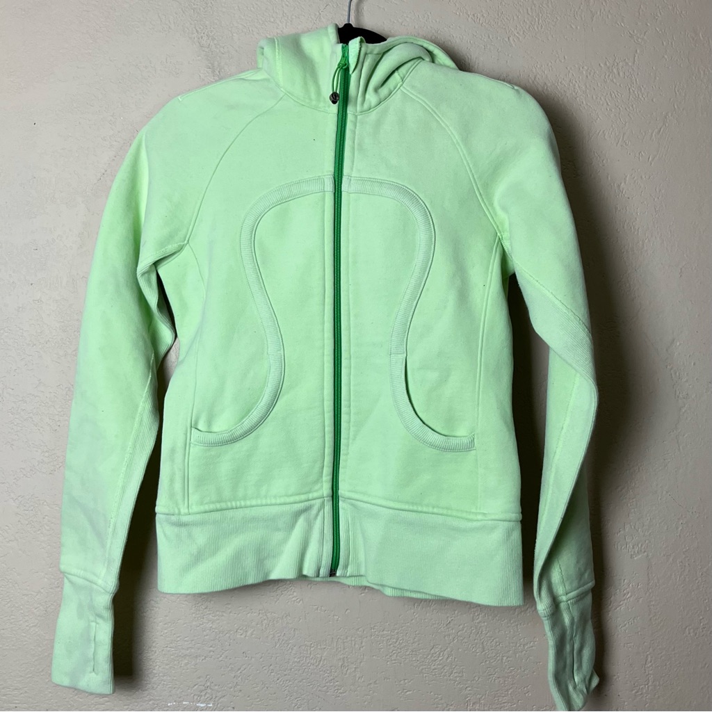Lululemon Athletica Mint Green Scuba Hoodie Zip-Up